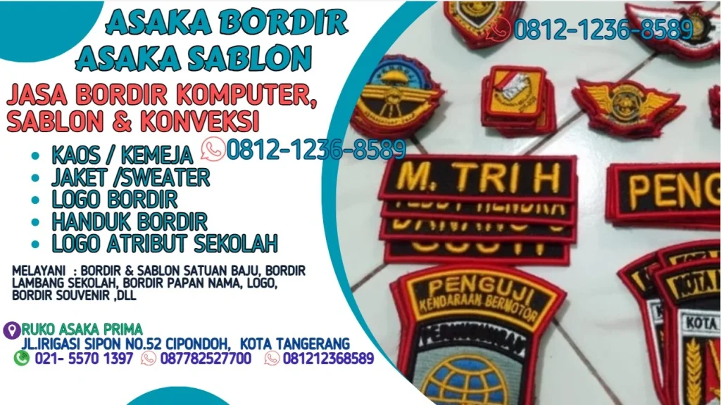 Bagaimana Memilih Jasa Bordir Komputer Tangerang yang Tepat?