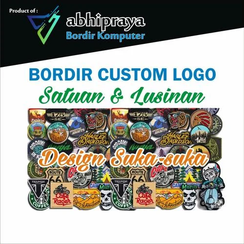 Jual Bordir Emblem Patch Logo Custom Design Sendiri Suka Suka Satuan