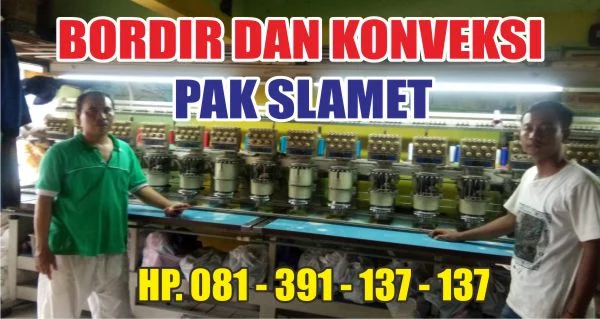 PAK SLAMET KONVEKSI DAN BORDIR DI KROYA CILACAP JAWA TENGAH – Klik-Online
