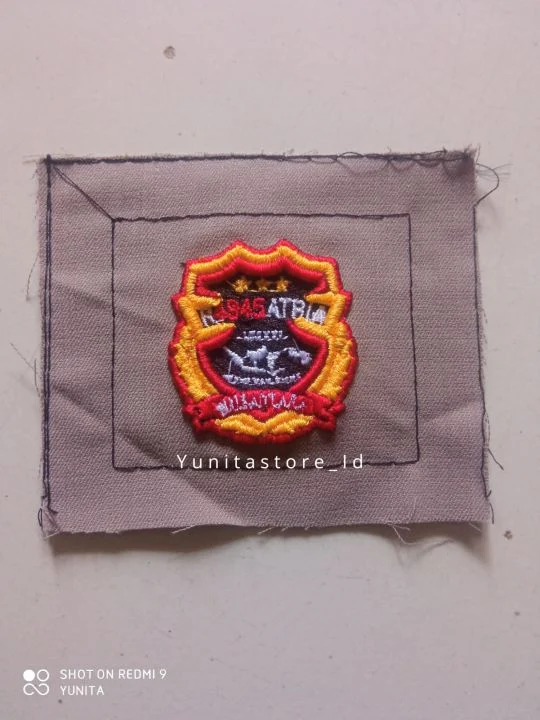 Bordir Super Timbul 3D Pin pdl Ragasatria leting 4945 angkatan bintara