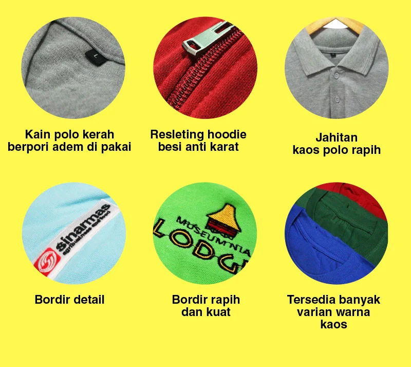 JASA BORDIR KAOS - Pusat Kaos Polos & Sablon Kaos Berkualitas