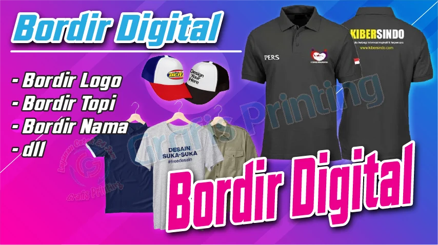 Jasa Bordir Komputer Costom Rawamangun Jakarta Timur - Grafis Printing
