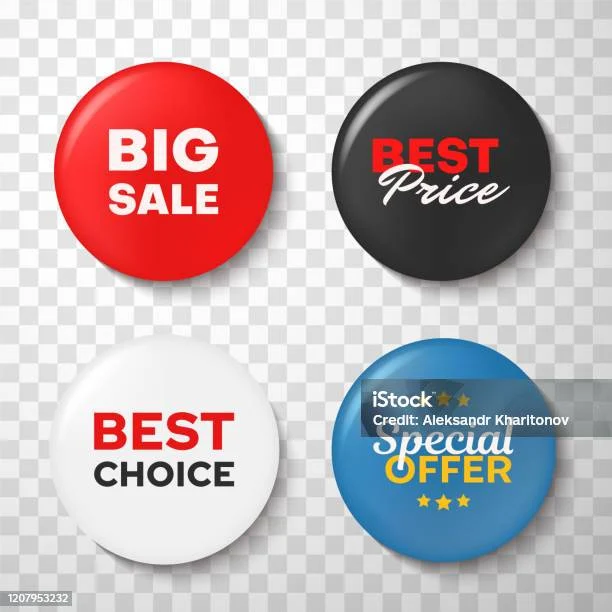 Lencana Pin Penjualan Penjualan Terbaik Pilihan Harga Dan Teks