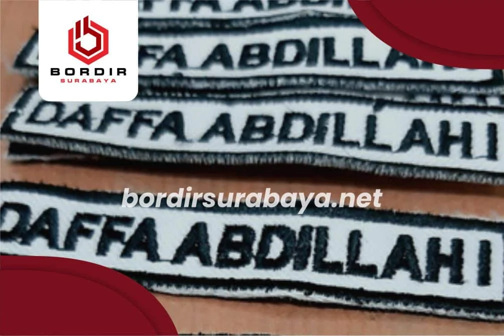 Proses Pengerjaan pada jasa bordir surabaya indonesia airport code