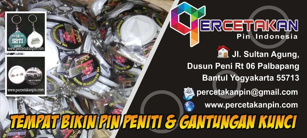 Tempat Bikin Pin Murah Kalimantan Tengah | PERCETAKAN PIN