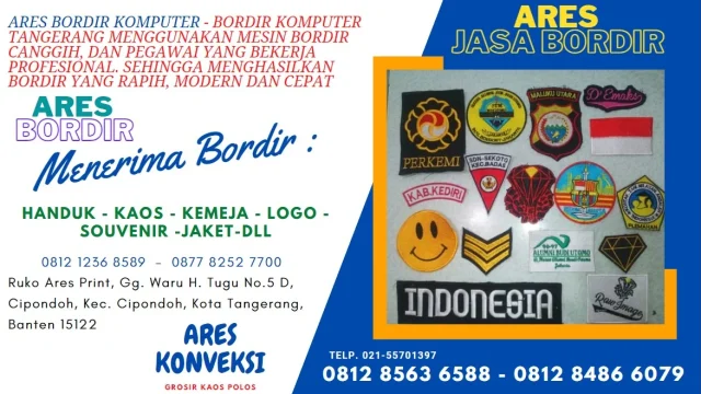 Jasa Bordir Komputer Satuan di Tangerang: Pilihan Terbaik