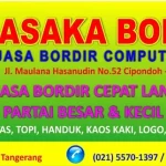 Jasa Bordir Komputer Satuan Tangerang – Solusi Praktis & Berkualitas