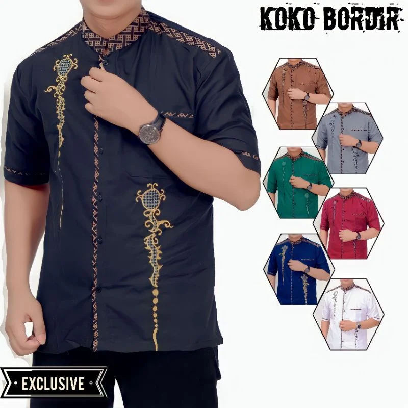 Konveksi Bordir Baju Melayu Pria Terbaru Murah Berkualitas