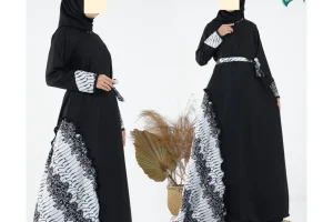 Konveksi Bordir Baju Muslim Hitam Murah Berkualitas