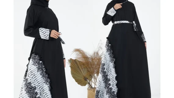 Konveksi Bordir Baju Muslim Hitam Murah Berkualitas