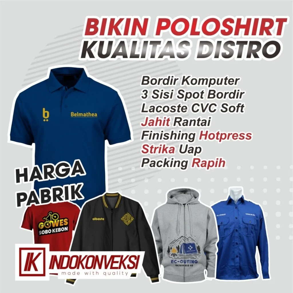 Konveksi Bordir Baju Samarinda Murah Berkualitas
