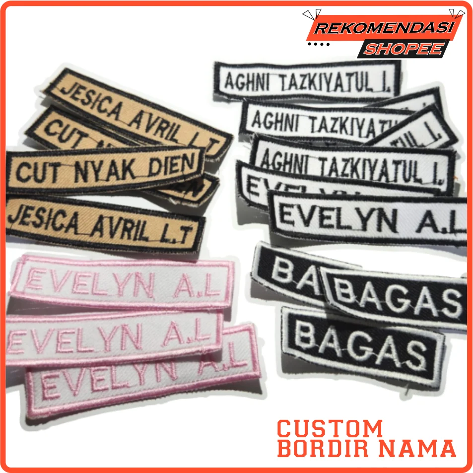 Konveksi Bordir Nama Baju Sekolah Murah Berkualitas