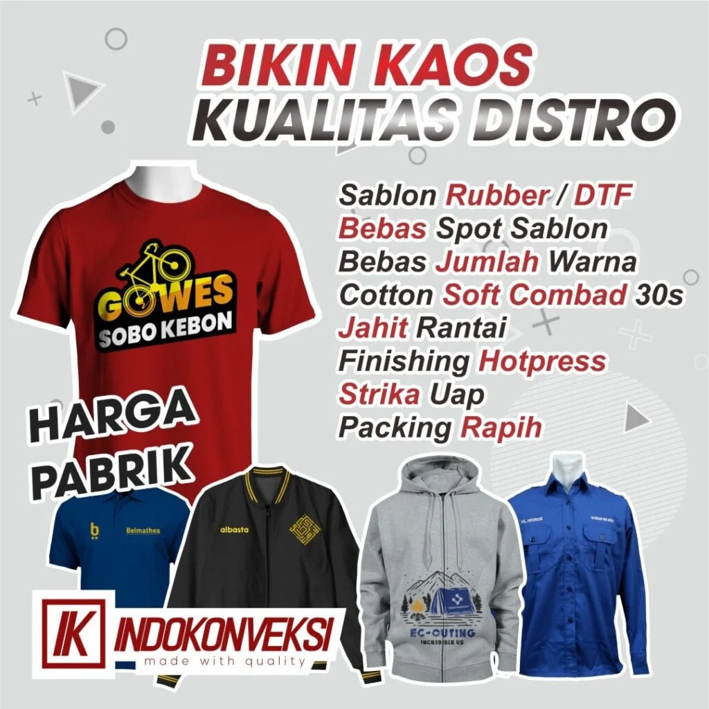 Konveksi Harga Bordir Baju Satuan Murah Berkualitas