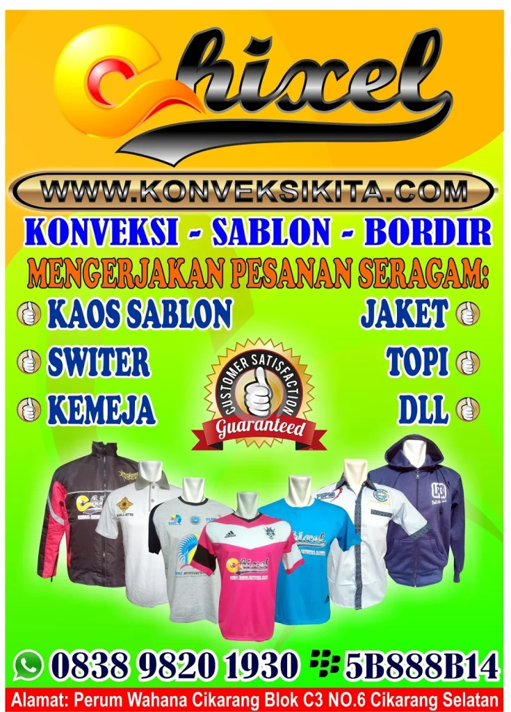 Kelebihan Konveksi Bordir Baju Bekasi Murah Berkualitas